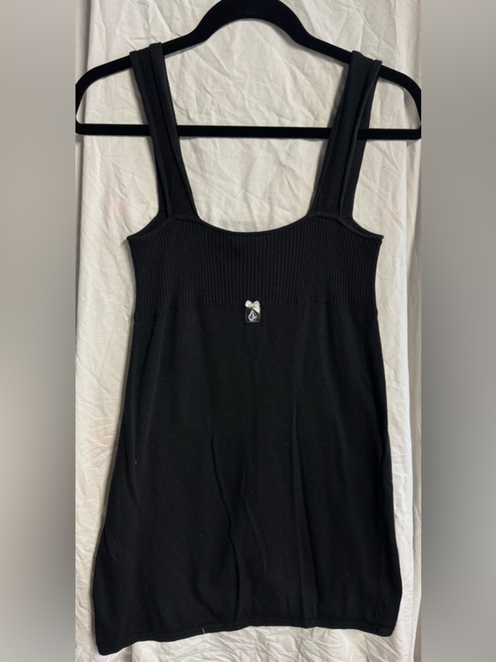 Volcom Black Ribbed Button Tank - Picture 4 of 4